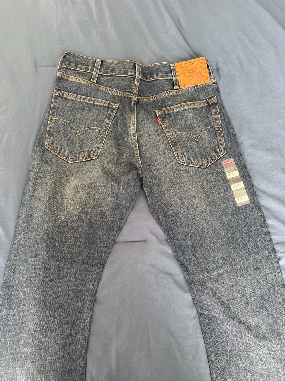 Levi's 517 Men's 33x34 Jeans NWT in Washed Blue Denim